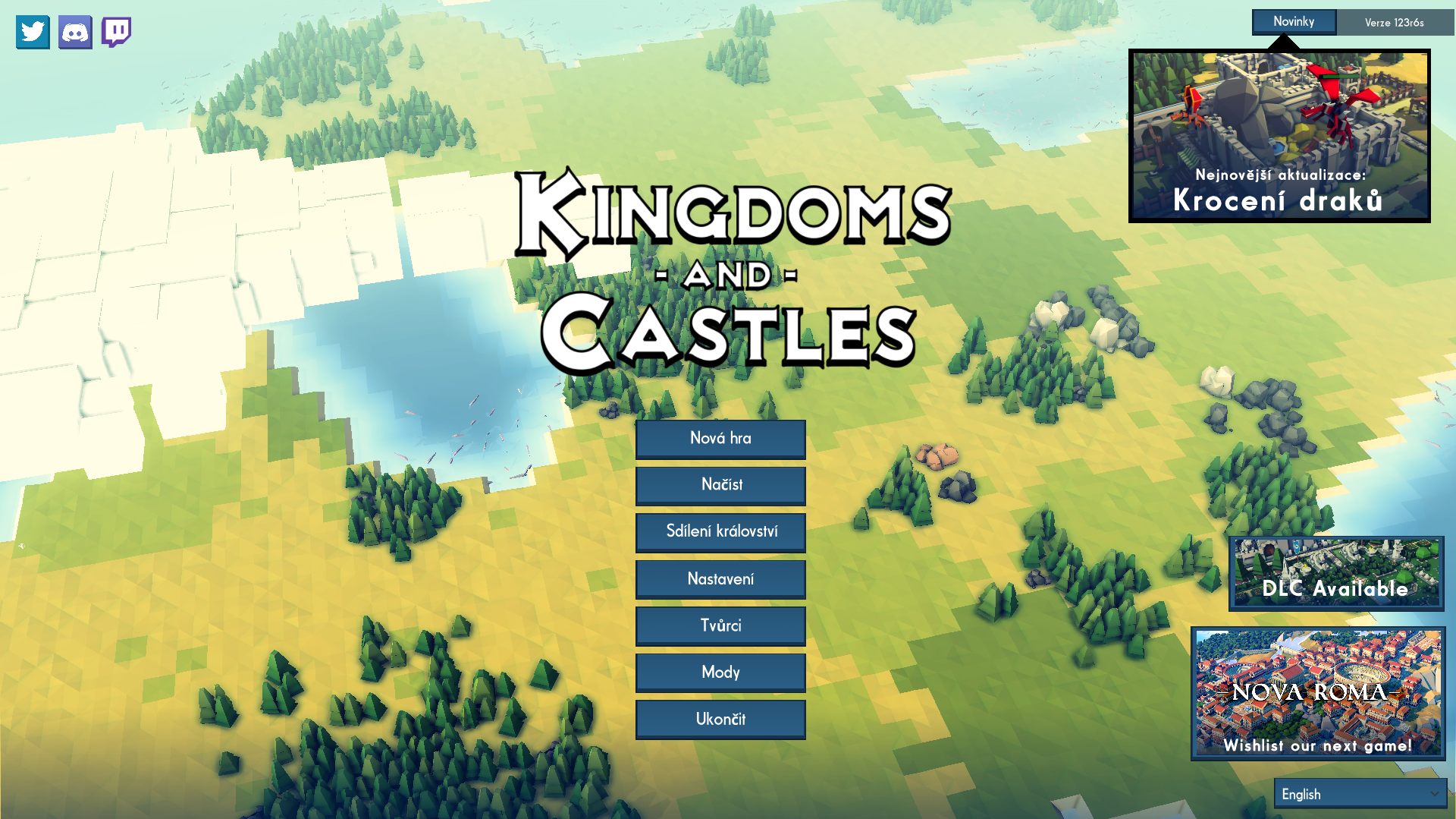 Kingdoms and Castles v češtině – ukázka 1